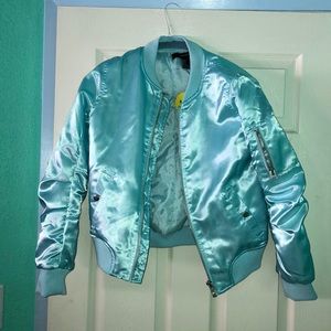 Satin Bomber Jacket